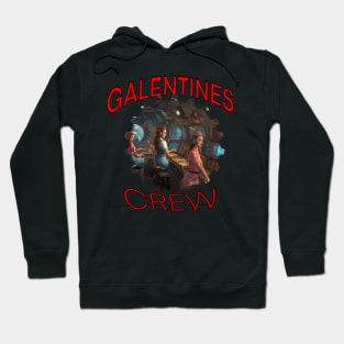 Galentines crew retro design Hoodie